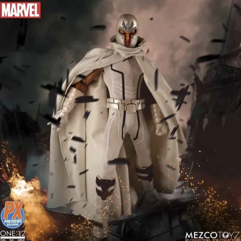 Фото [В наличии] настоящий Ant Mezco PX Limited X-Men Magnet King белая 6-дюймовая экшн-фигурка, модель, подарки №3