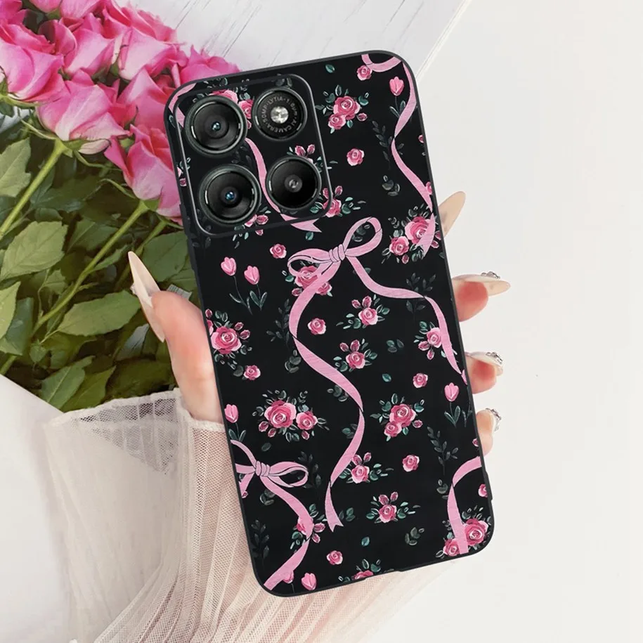 Floral Soft Silicone Bumper Case for Motorola Moto G Series