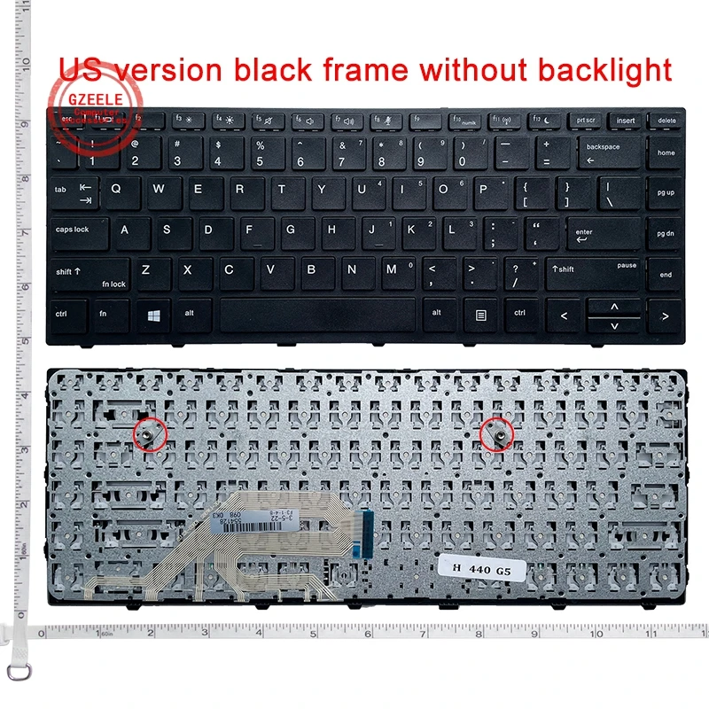 Teclado Portátil us br sp para hp Probook 640 g4 640 g5 645 g4 645 g5 430 g5 440 g5 445 g5 Inglês Novo - Imagem 5