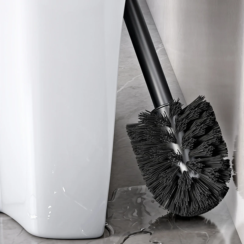 Toilet brush set 1PC PP Toilet Brush Head Cleaning Bathroom Home No Dead Space Replacement Head Thread Female 15mm