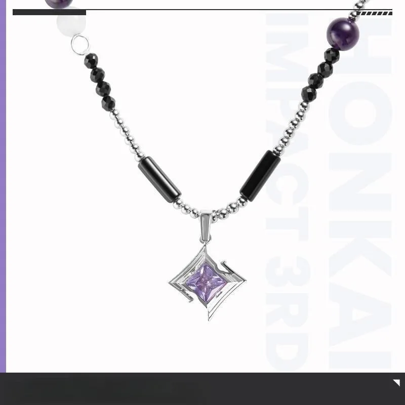 

Necklace for Women Honkai Impact 3 Necklaces Woman Herrscher of Finality Kiana Kaslana Jewelry Anime Metal Accesorios Girl Gift