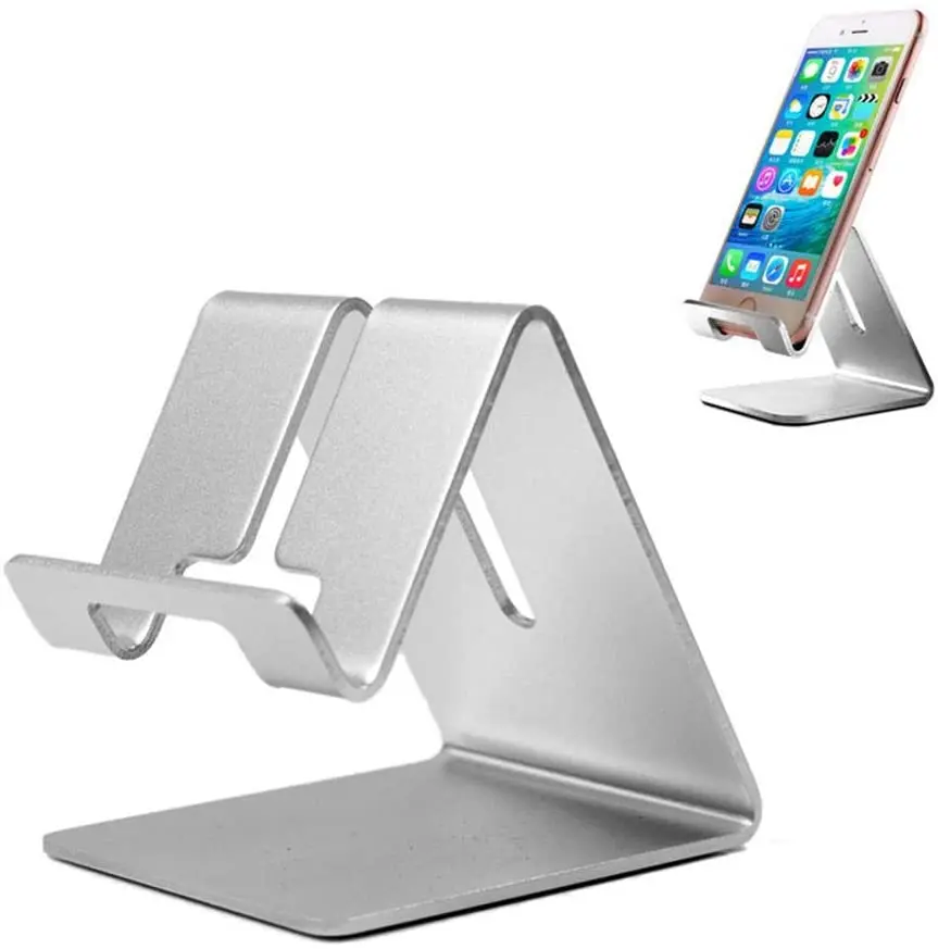 Schreibtisch-Handyhalter, Metall-Handyhalter für IPhone X XS Pro MAX 8, 7, 6, 12, 13, 14, 15, Ständer, Schreibtisch für Samsung S20, S23 S24 – Detail 5