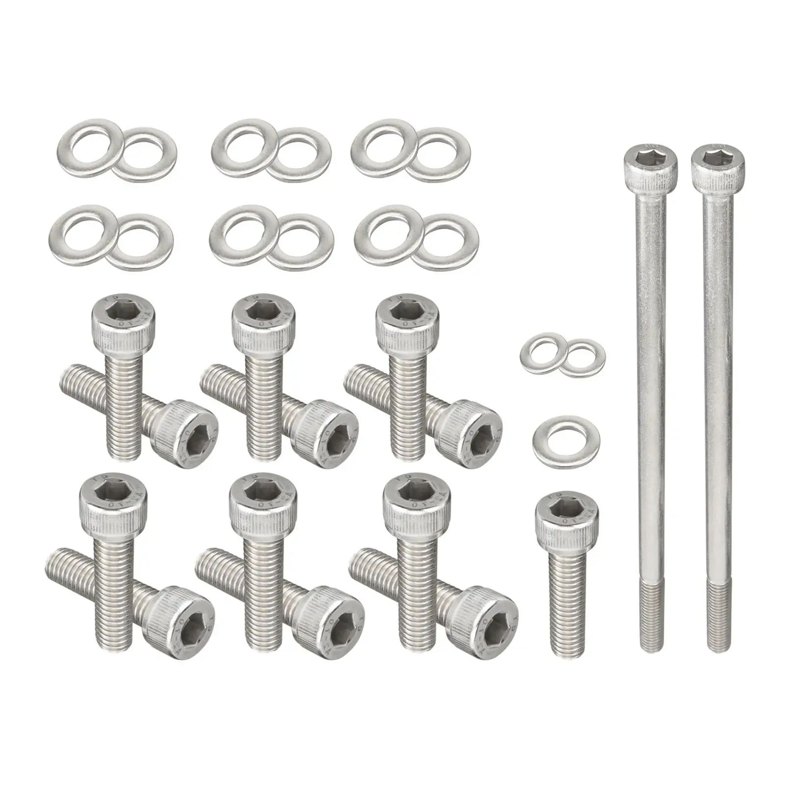 Schraubensatz für Ölwanne aus rostfreiem Stahl GM LS, für LSX LS2 LS3 LS6 LS7 4.8 5.3 6.0 6.2L, für LM7 LR4 LQ4 LS6 L59 LQ9 LM4 L33 LS2 LH6 L92 L76 LY2 LY5 LY6 LC9 LFA LH8 LMG LS3 L98 L9H L20 L94 LZ1 L99 L96 LC8 L77 – Detail 5
