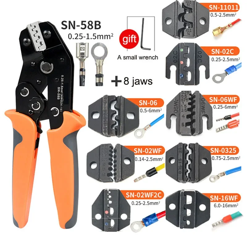 220v New New Multifunctional Crimping Pliers Interchangeable Die Cold Pressing P