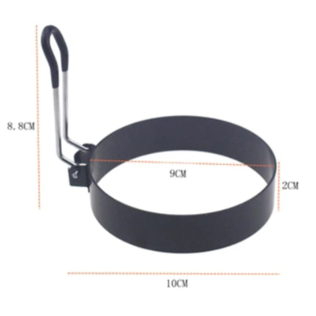 9/10/15/20cm Pancake Ring Mold Metal Fried Egg Shaper Non Stick Egg Cooking Ring Homemade Round Omelet Mold 6