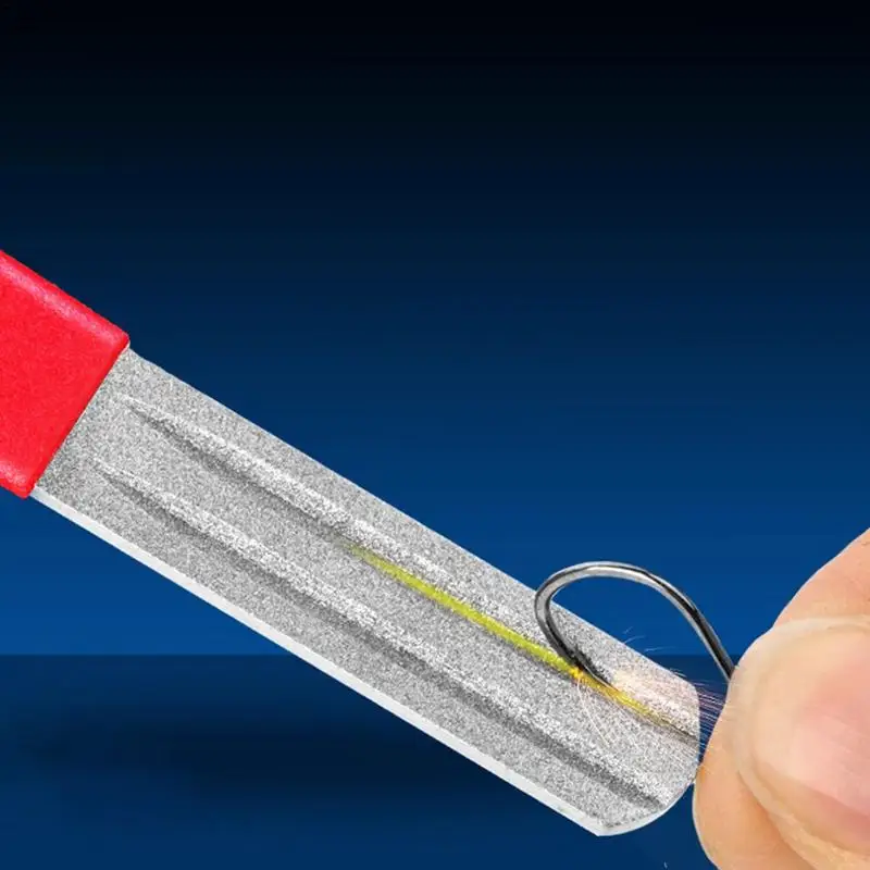 Double Sided Fishing Grinding Hook File Diamond Hook Sharpen Tools Fishing Grinding Sharpener Tool Accessories