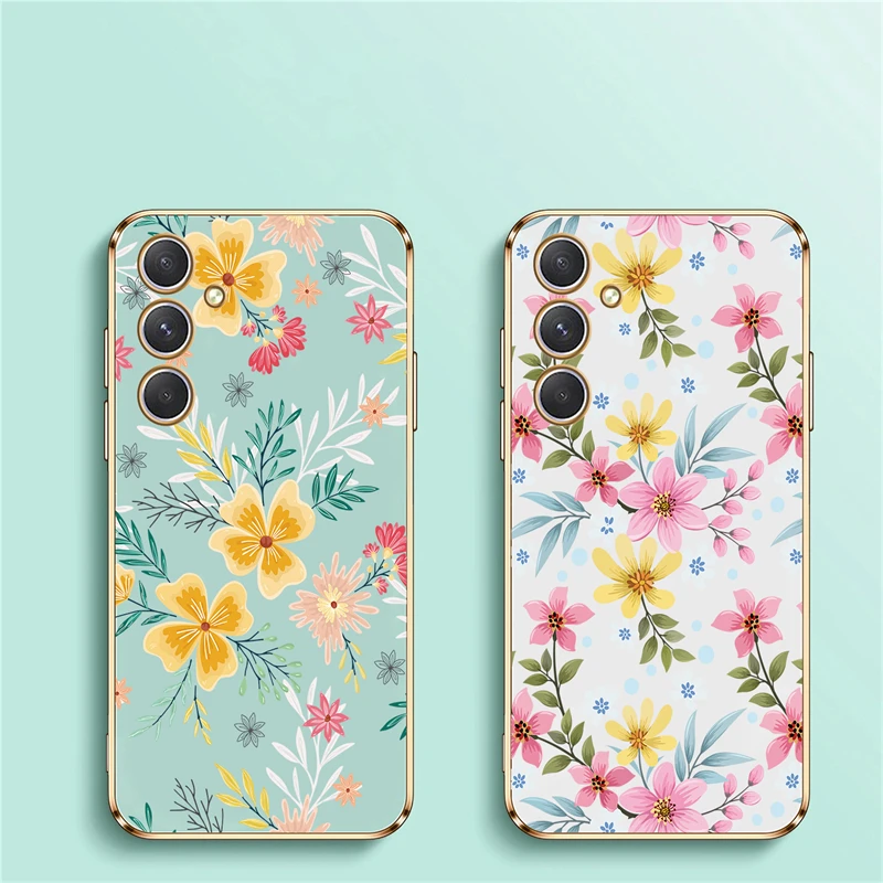 Silicone Soft Flower Shockproof Phone Case - Elegant Protective Back Cover