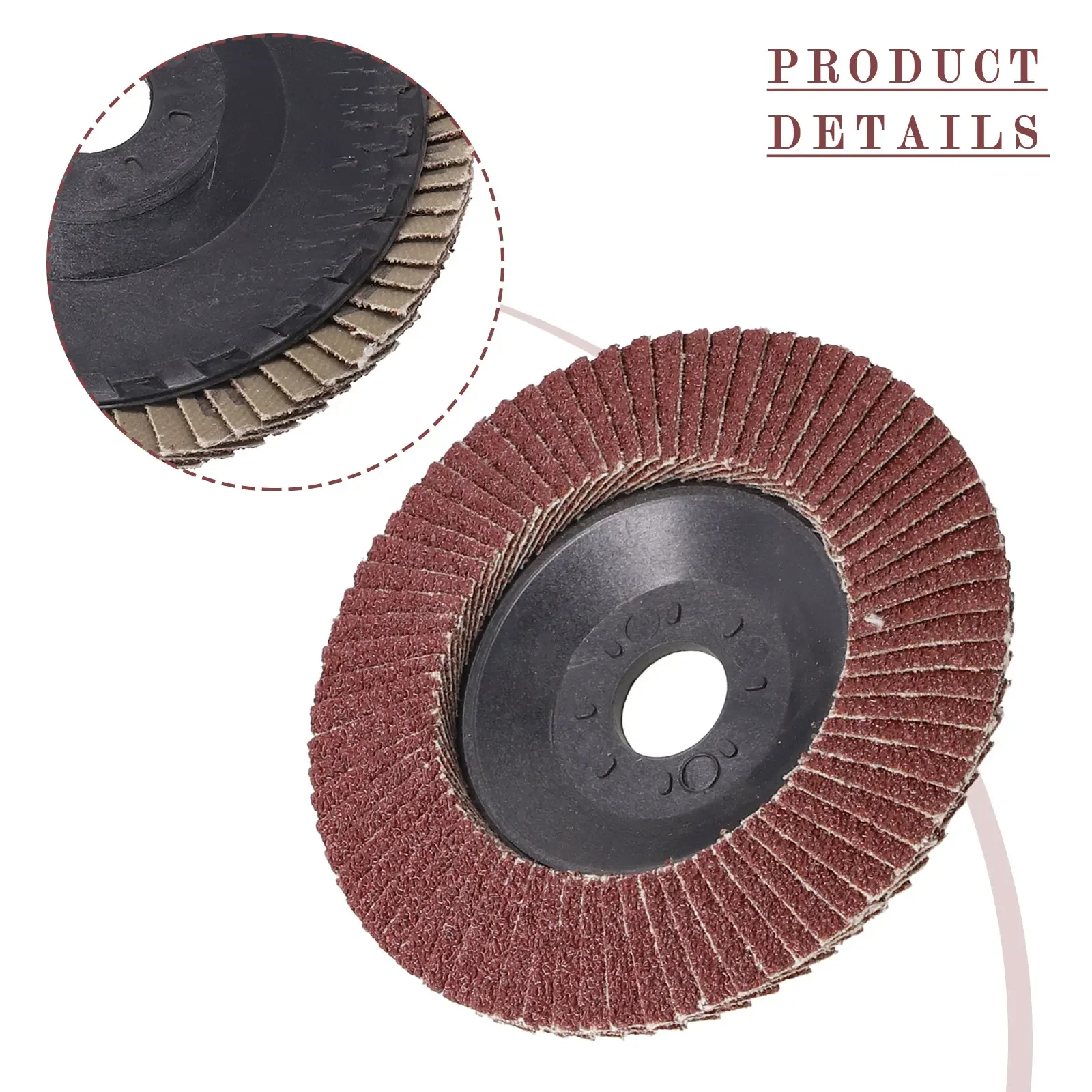 

Louver Blade for Efficient Polishing Red Sand Grinding Polishing Wheel Flap Discs Ideal for Wood and Other Materials
