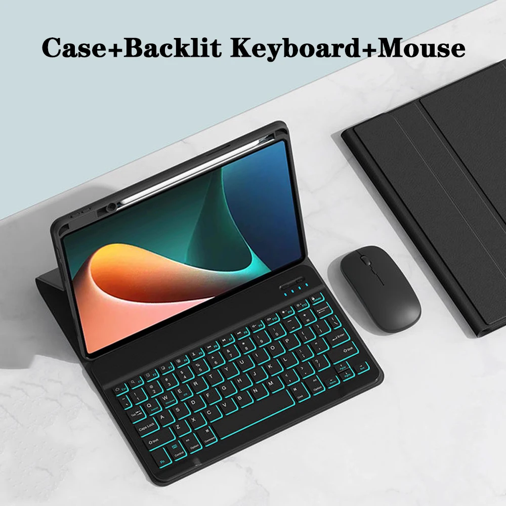 Elegant Bluetooth Keyboard Case with Pencil Holder