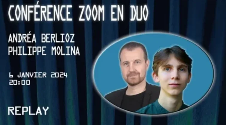 

CD ZOOM en duo avec Andrea Berlioz & Philips Molina (2024-01-06) -Magic фокусы