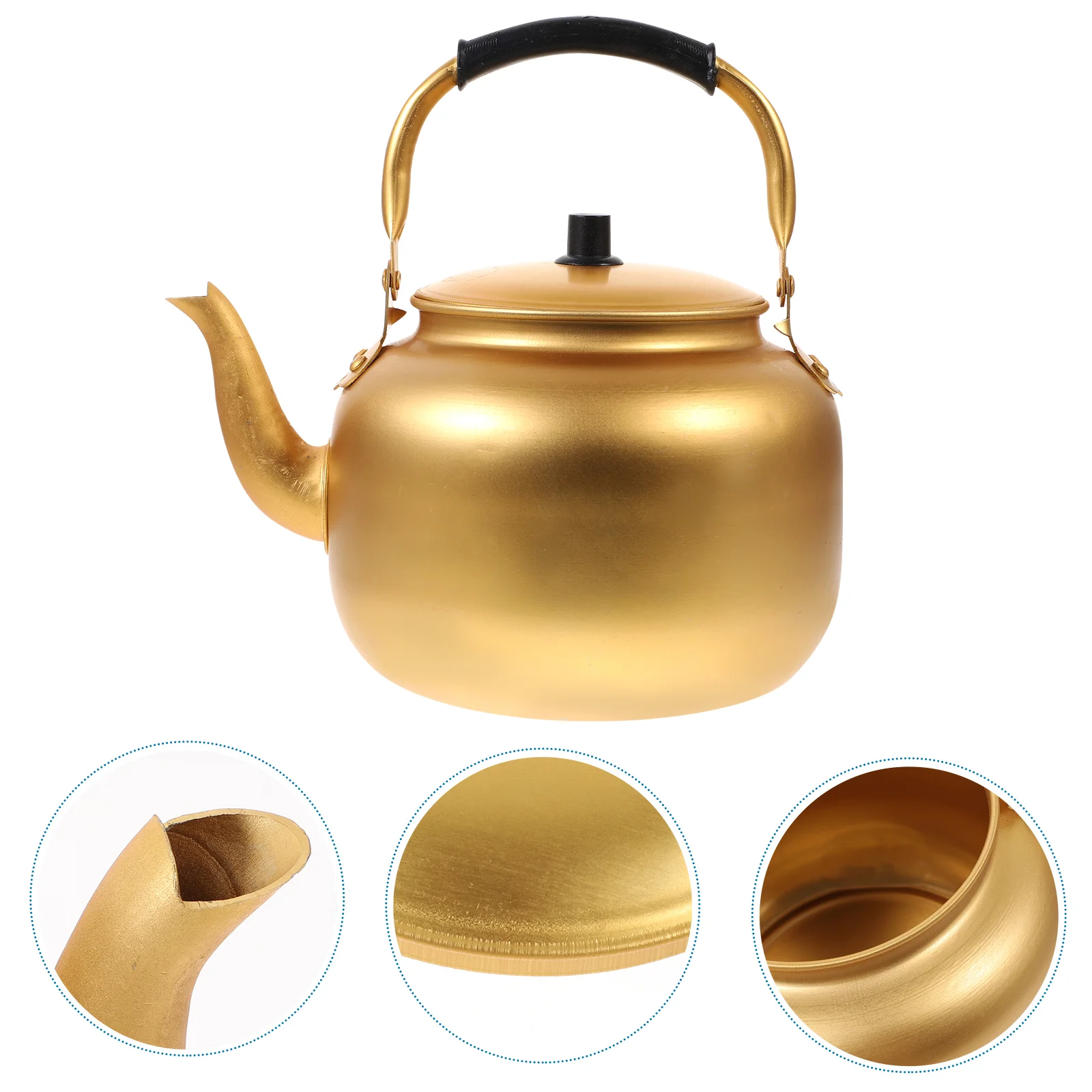 

Gas Rice Jug Camping Stove Whistling Coffee Cup Aluminum Household Tea Kettle