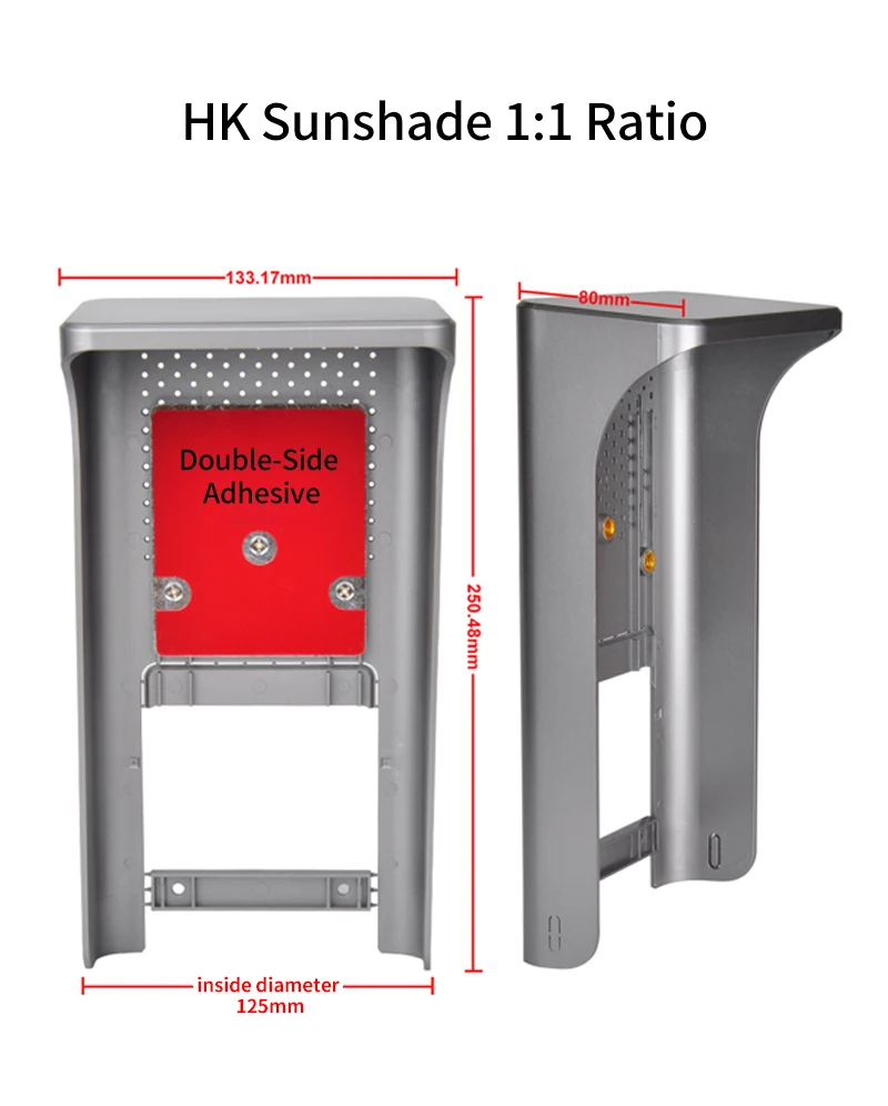Sunshade Wall Mount Rain Cover Protective Rainproof Shield for Villa Door Statio