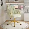 Anchor Gaming Chair Light Luxury Bedroom Girls Makeup Chair Gold Lift Feet Textured Material Office Computer Chair 4