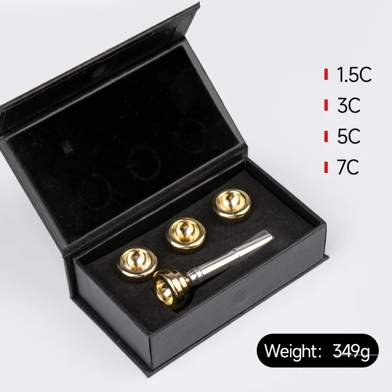 Set bocchino per tromba rimovibile per principianti, facile da usare, bocchini per tromba 7C 5C 3C