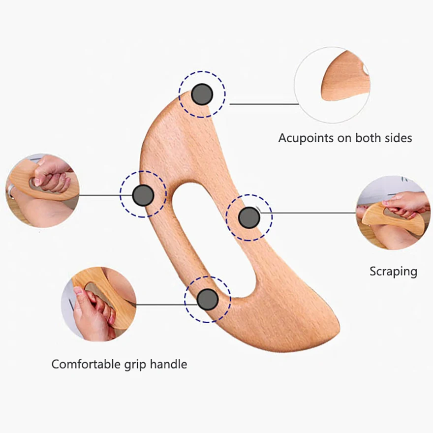 Wooden Gua Sha Massage Scraping Board