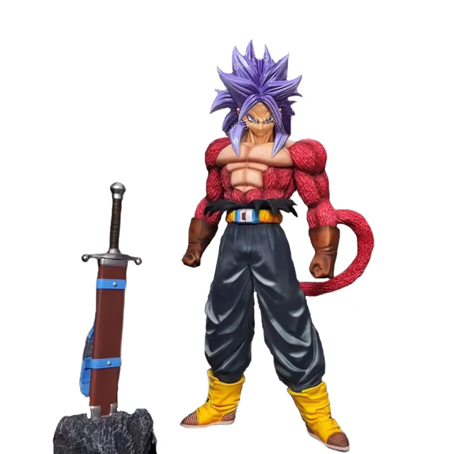 Kit Conjunto 4 Bonecos Sayajins Trunks Dragonball Super 15Cm no Shoptime