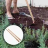 2 Pcs Solid Wood Handle Garden Hoe Grip Replacement Hardwood Handles Tool Sled Staff 4