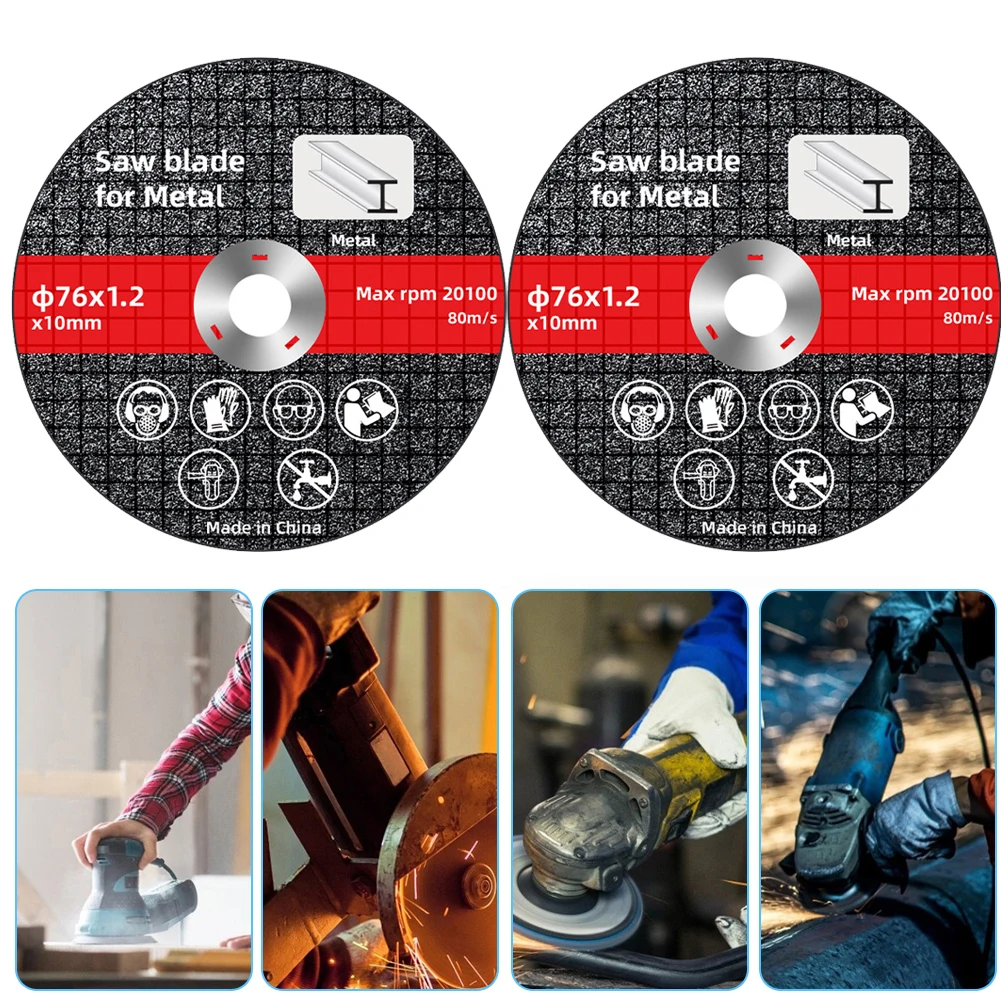 Cutting Disc,Grinding Disc,Grinding Wheel,Saw Blade Metal Grinding Cut Off Circle Wheels 76mm Metal Cutting Discs for Sanding Grinding Saw Blades Electric Angle Grinder