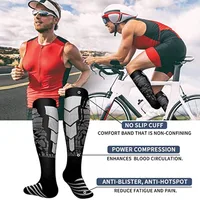 Chaussettes de compression chaussettes de sport de course soins infirmiers médicaux 20-30 mmhg pour les voyages en vol grossesse œdème diabète varices chaussettes 5
