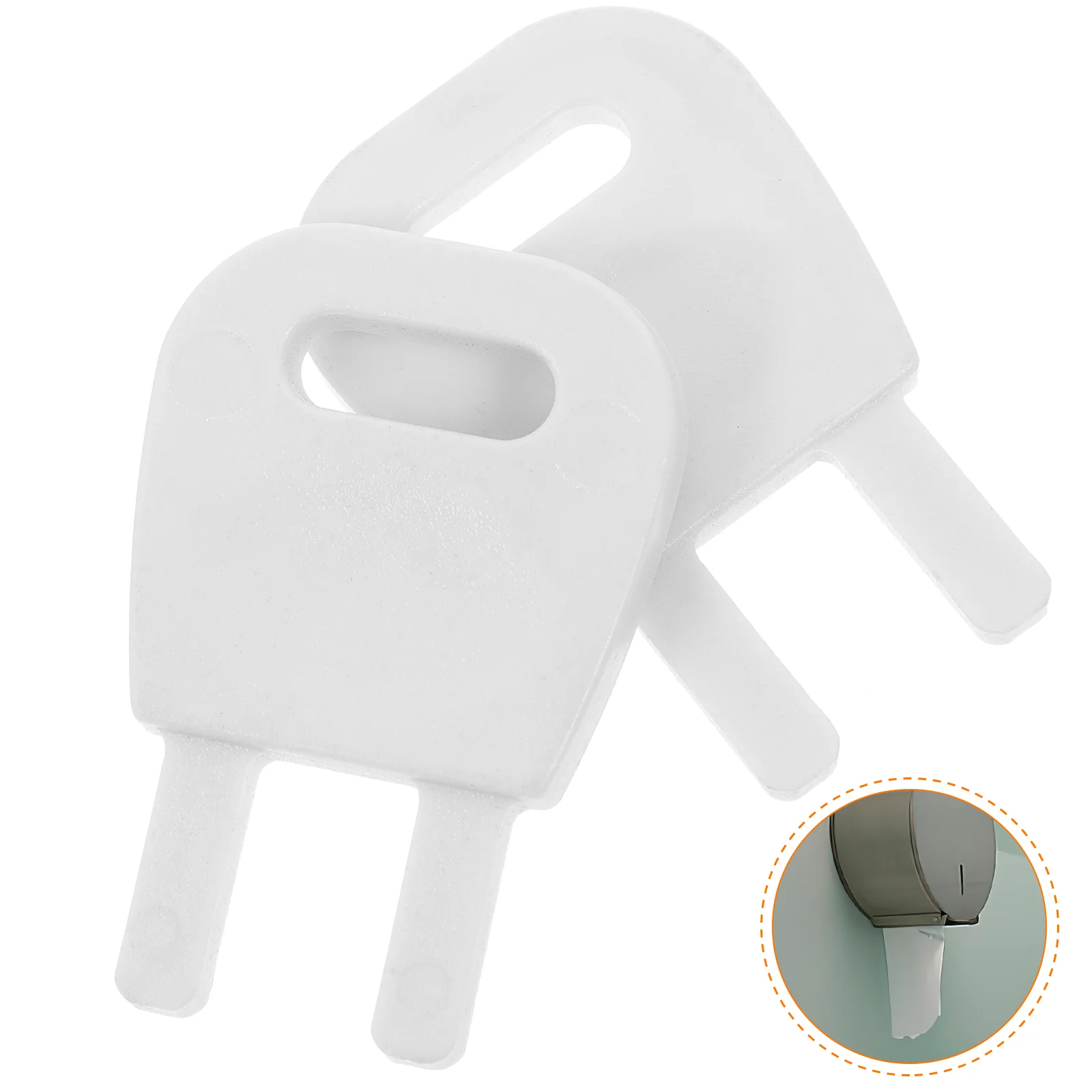 

2pcs Roll Paper Dispenser Key Tissues Box Dispenser Replacement Key