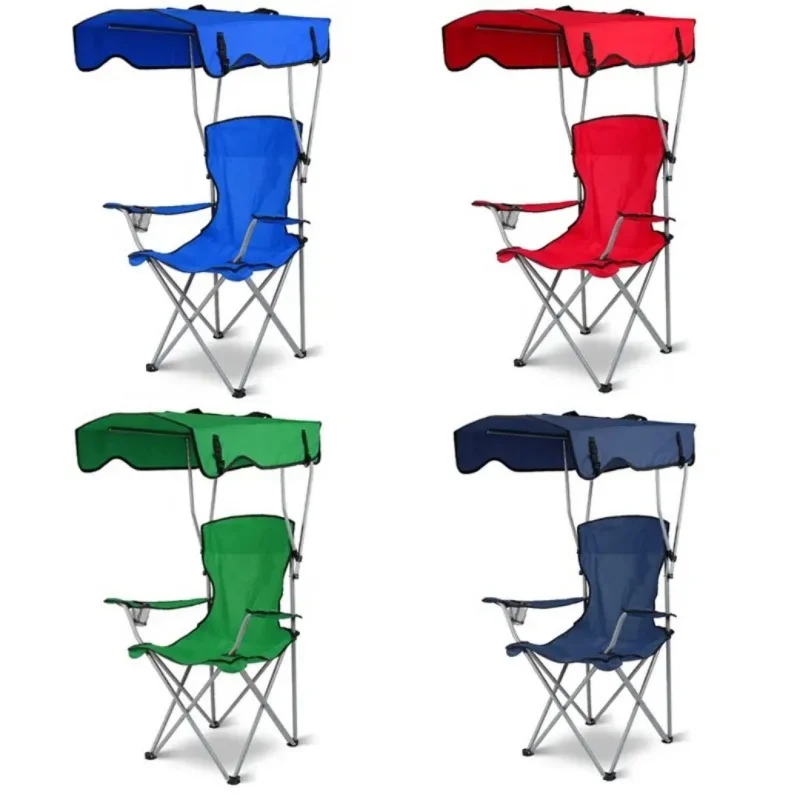 Description Picture 6 of itemOutdoor Camping Folding Sunshade Chair With Canopy Ultra-light Beach Chair Portable Fishing Chair Picnic And Leisure Chair
