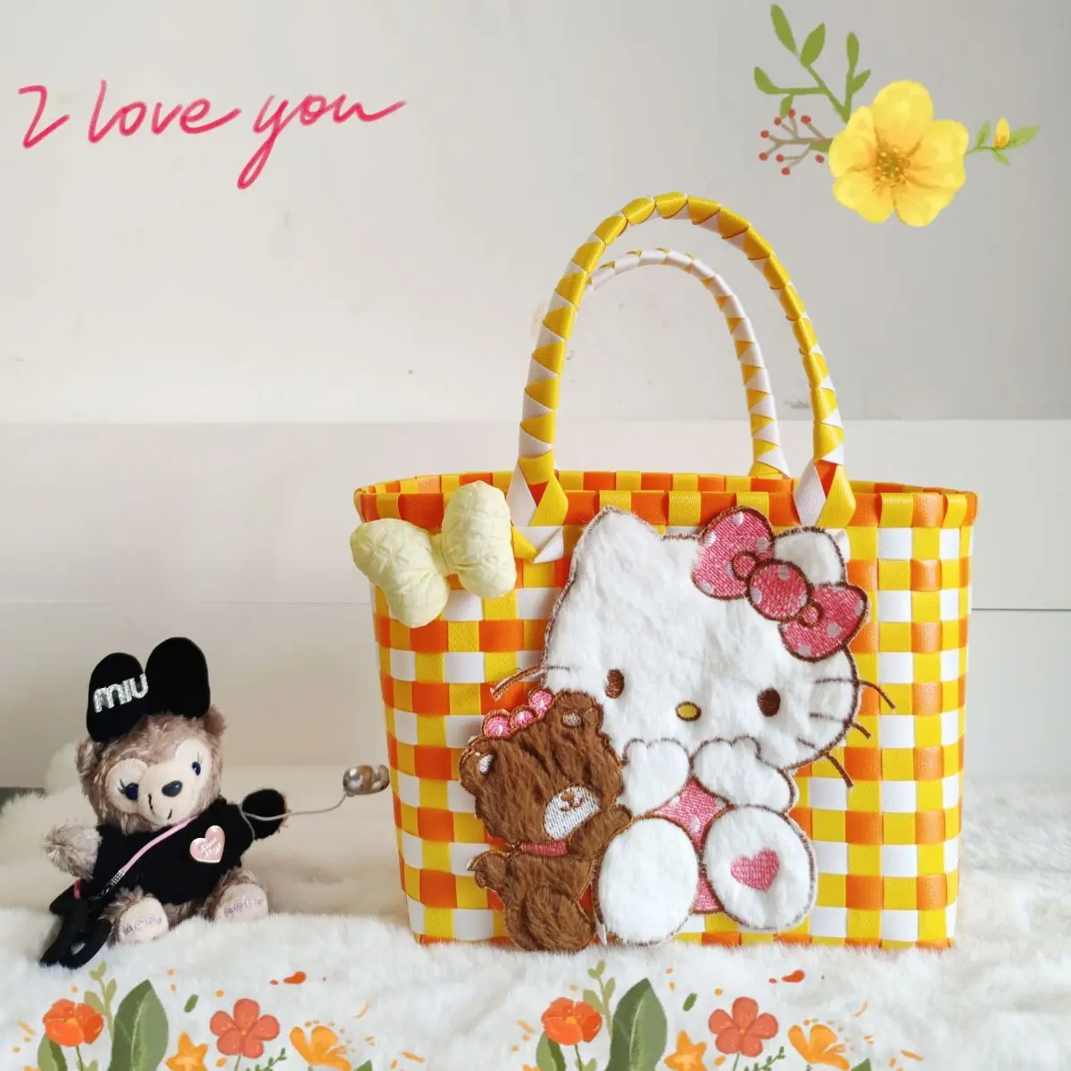 Hello Kitty Woven Handbag