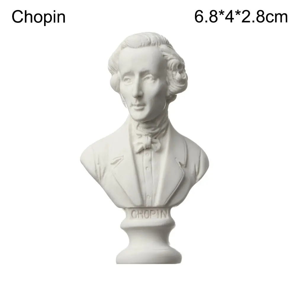 Mini Greek Mythology Celebrity Bust Sculpture - Decorative Gypsum Figurine for Drawing and Home Decor