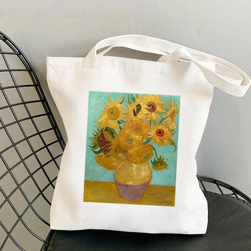 Shopper Van Gogh Img Printed Kawaii Bag Harajuku Women Shopping Bag Canvas Shopper Bag Girl Handbag Tote Bag Shoulder Lady Bag Shopper Van Gogh Img Printed Kawaii Bag Harajuku Women Shopping Bag Canvas Shopper Bag Girl Handbag Tote Bag Shoulder Lady Bag