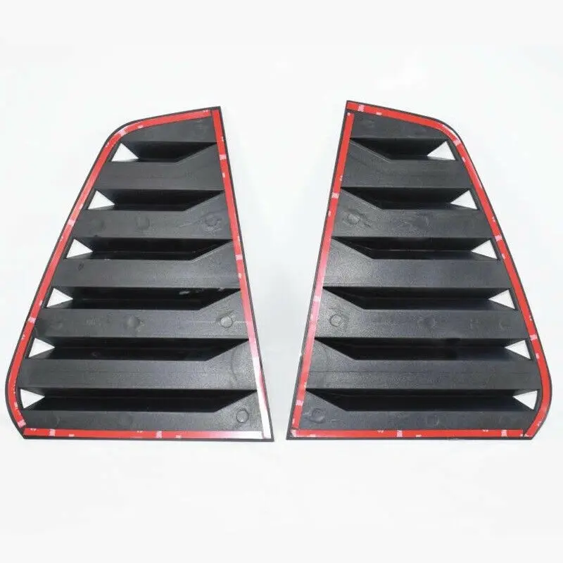 2X Car Rear Window Louver Shutter Cover Trim For VW GOLF 6 MK6 MK6.5 GTI GTD R Window Louver Side Vent 2010-2014