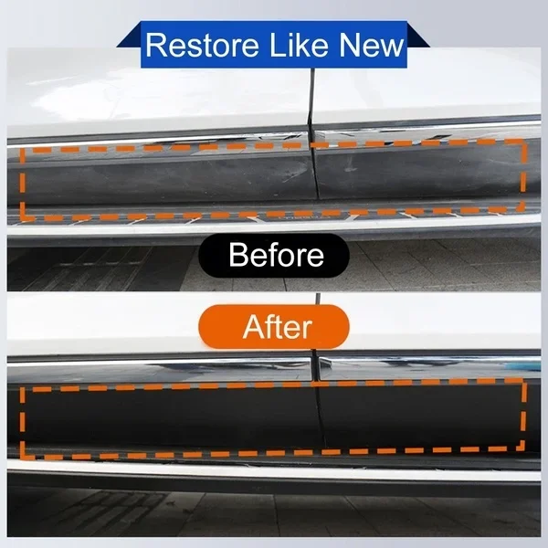 Plastic Restore Revitalizer Plastic Renovator Longlasting Coating for Car Rubbers Refurbish Clean Gloss Black Shine plastic renovator