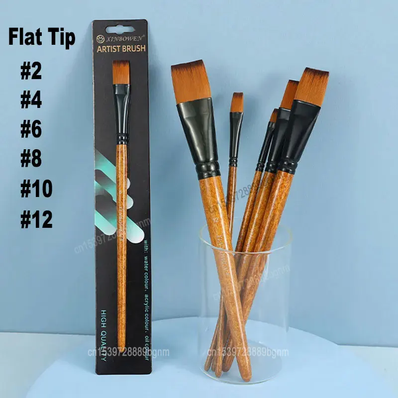 Art Supplies Oil Paint Brushes  Brushes Painting Supplies - 4-12 Pcs Paint  Brushes - Aliexpress