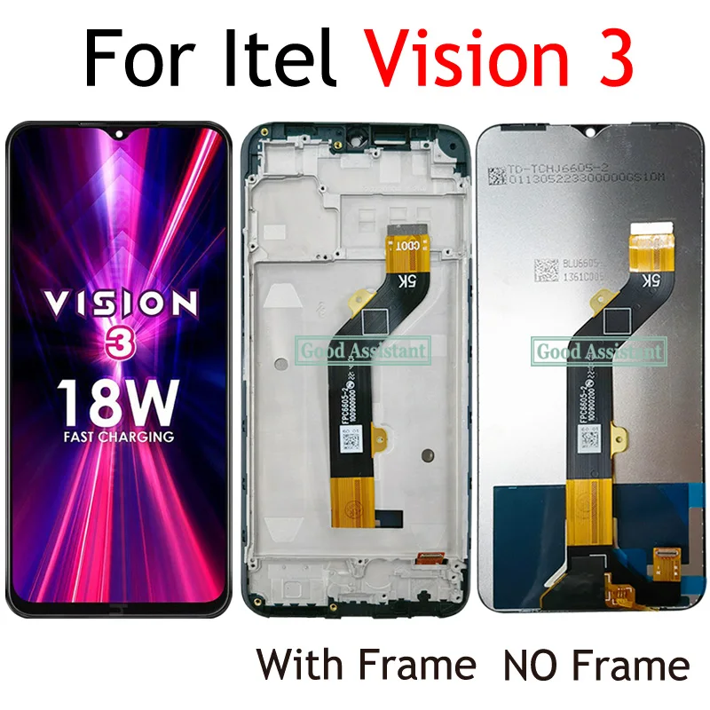 Hitam Inci untuk Canon Vision S661L S661LP Layar LCD Penuh