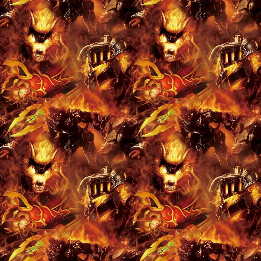 Width 50CM * 20M Length Grassland Flame Dragon Hydrographic Water Transfer Printing Film Hydroprinting Of Images