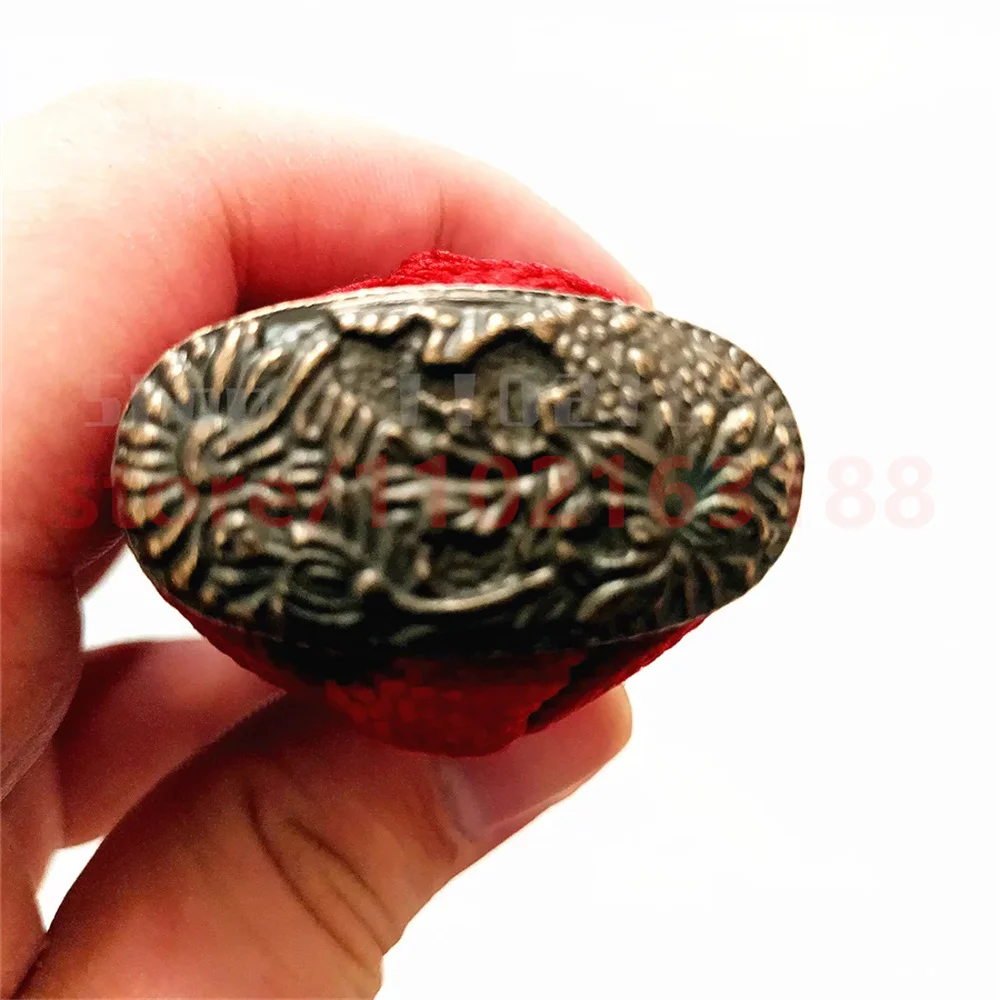 26cm Tsuka Katana Handle Alloy Fuchi Kashira Menuki Apply To Japan Samurai Sword Fittings New Red Japanese Silk Ito Very Nice 3