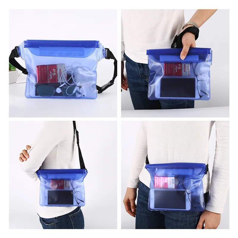 Sports Outdoor Camping Climbing Hiking Waist Bags Waterproof Pouch Dry Bag Case With Waist Shoulder Strap Pack