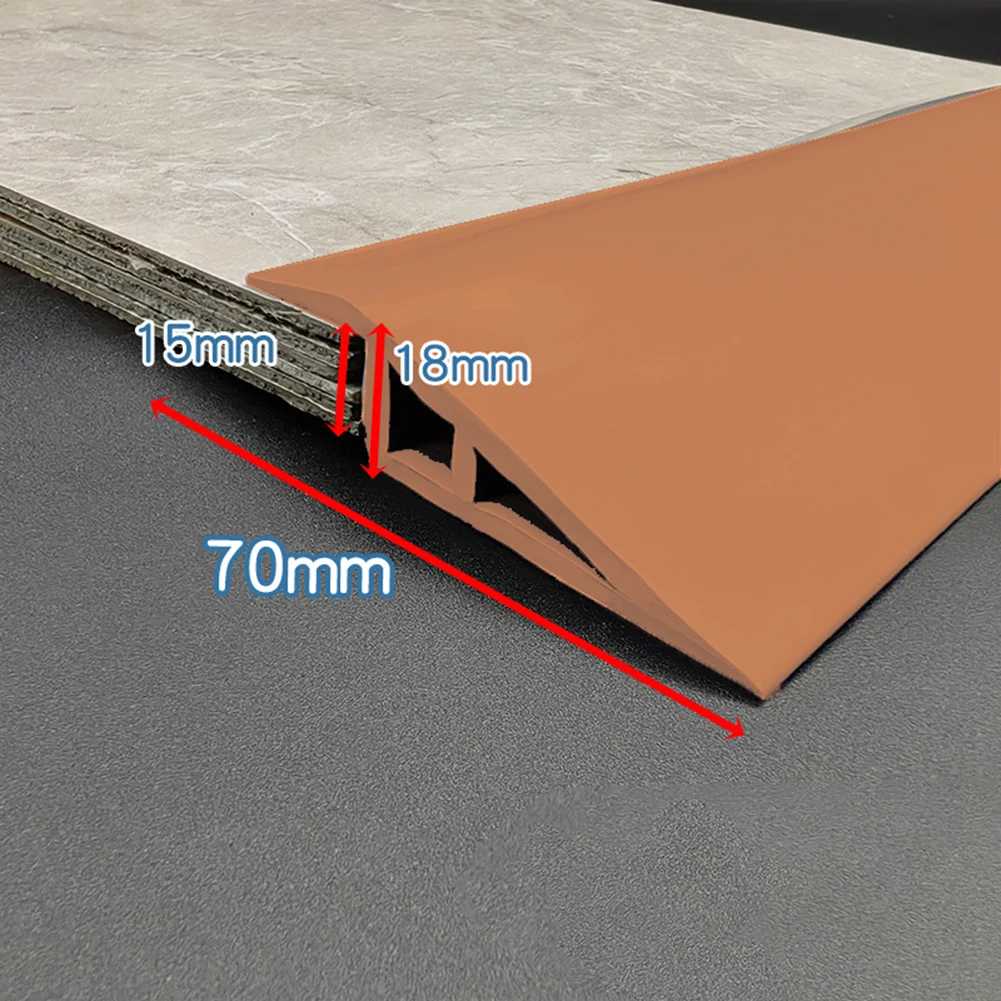 Description Picture 3 of item15mm Floor Transition Strip Self-Adhesives Waterproof PVC Cuttable Wear-resistant Sealing Carpet To Tile Floor Door