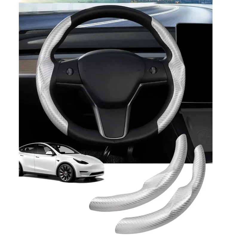 

Замшевый чехол на руль для Tesla Model 3 Y, Автомобильный интерьер, защитный чехол на руль для Tesla Model Y 2023, аксессуары