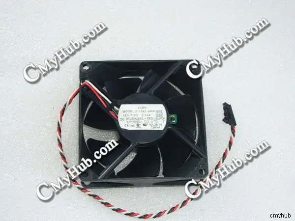 

Для NMB 3110KL-04W-B66 SS8 DC12V 0.34A 8025 8 см 80 мм 80x80x25 мм 3-контактный охлаждающий вентилятор 3110KL-04W-B66