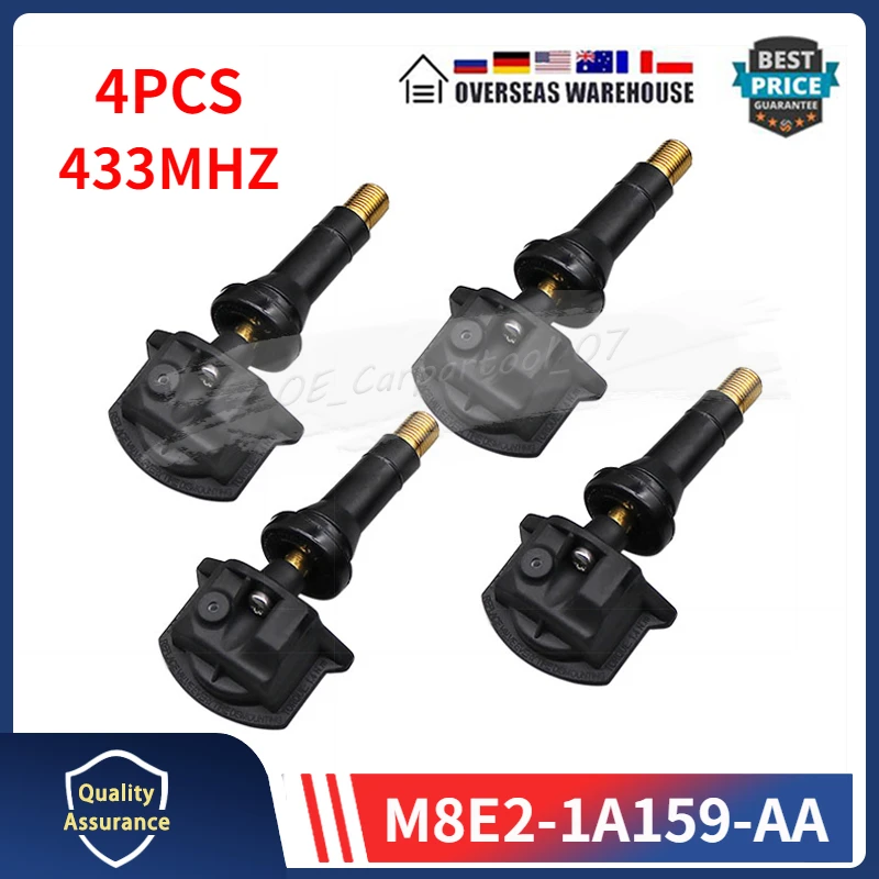 

4PCS TPMS Car Tire Pressure Monitoring System Sensor M8E2-1A159-AA For 2020 2021 2022 2023 Land Rover Defender M8E21A159AA