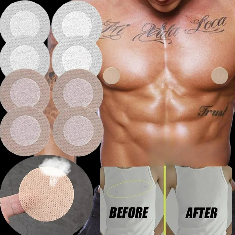 Disposable Nipple Cover Brethable Nipple Covers for Men 30/60Pcs Waterproof Disposable Self-Adhesive Invisible Tights Suits Anti-bulge Nipple Stickers silicone nipple cover,disposable nipple cover,breast nipple covers
