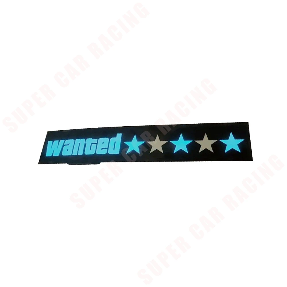 White GTA Wanted 5 Stars LED Car Window Electric Decal at Rs 425