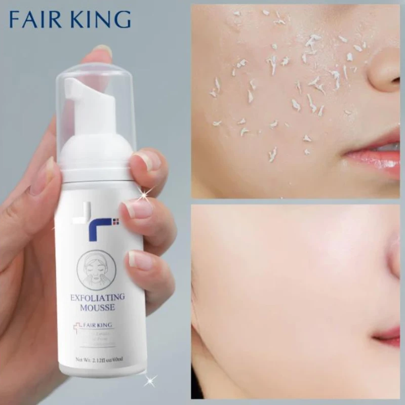 

Foaming Exfoliating Mousse Deep Remove Cleaning All Skin Types Wash Face Smooth Moisturizing Skin Exfoliator Unblock Pores 60ML