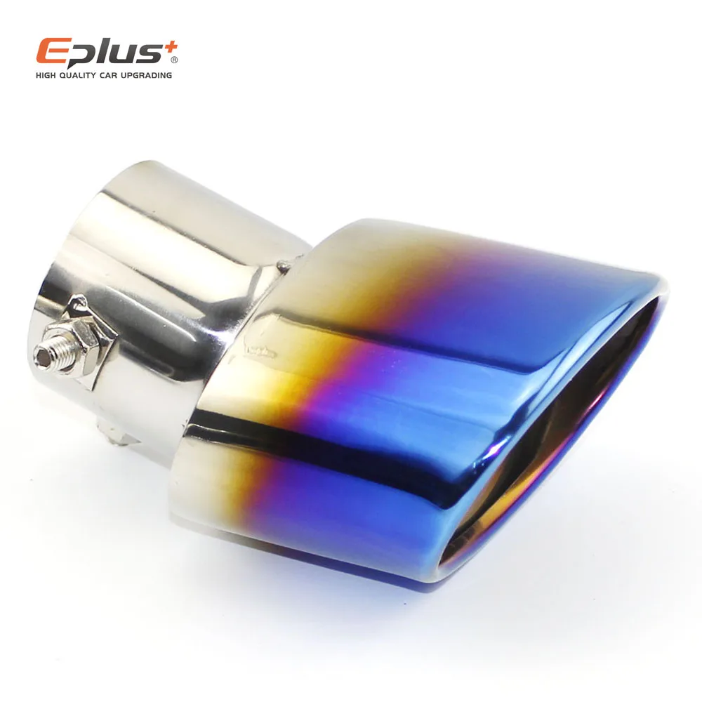 Car Exhaust Tail Pipe Universal Stainless Steel Exhaust System Outlet Nozzle End ID 60MM Oval