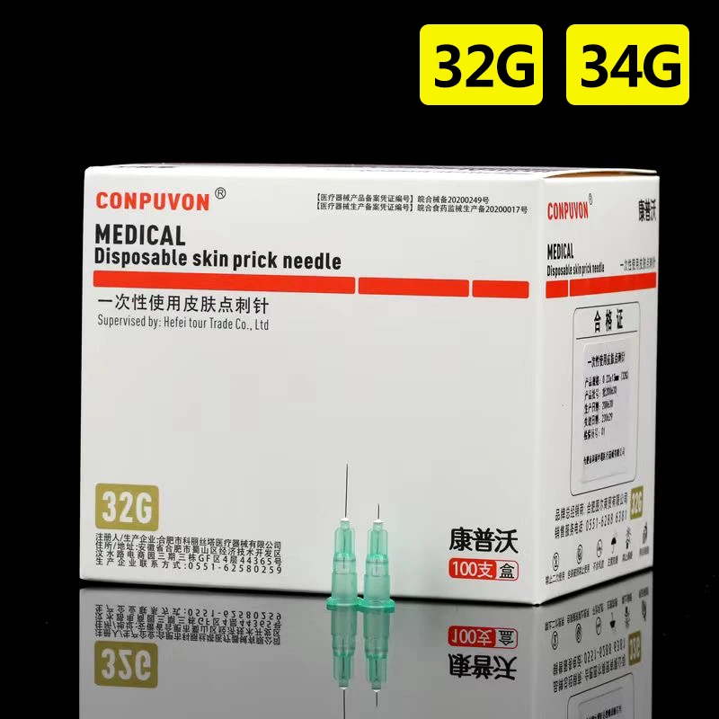 32G 34G needle Piercing Transparent Syringe Injection glue Clear Tip