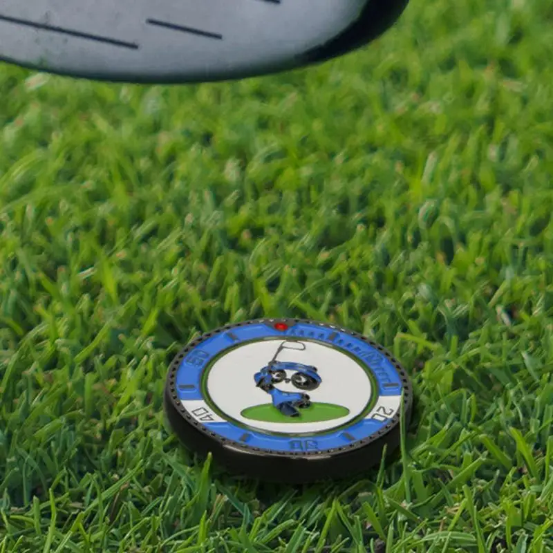 Hat Clip Ball Markers Golf Zinc Alloy With Level Scale Display Multifunctional Putting Training