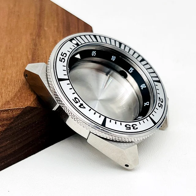 44mm King Samurai Case nh35 Watch Case fits NH34 NH35 NH36