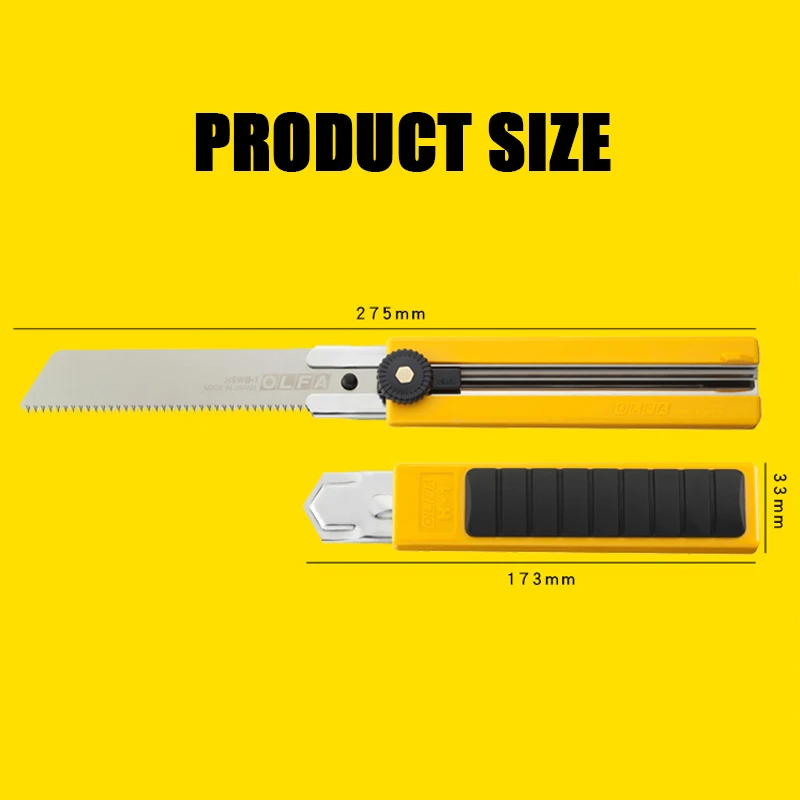 OLFA HSW-1 Extra Heavy Duty 25mm Saw Full-edged Toothing Blade Retractable Saw Model Cutting Small Handsaw Cutter Match HSWB-1 3