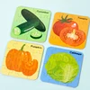 64 Pieces Wooden Puzzle Cartoon Animals Car Fruits Vegetables Pattern Jigsaw Puzzles Game Kids Educational Learning Toys 5