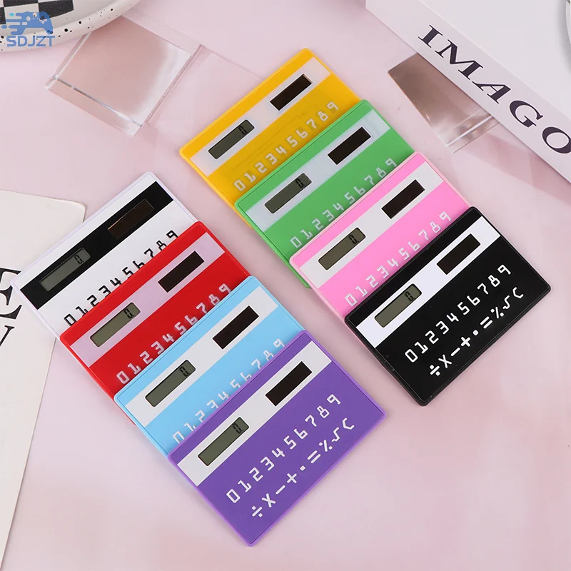 Solar 8 Digit Calculator Student Mini Calculator Portable Slim Calculator Stationery Math Toys School Electronics Calculator - 2