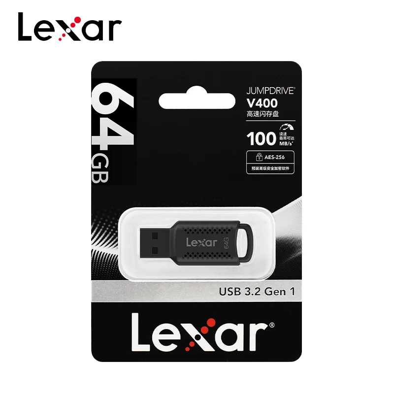 Lexar USB3.2 V400 Flash Pen Drive 32GB 64GB 128GB Up to 100Mb/s Memory Stick for Computer Original U Disk Pendrive usb flash drive flash drive